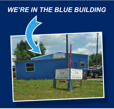WE’RE IN THE BLUE BUILDING